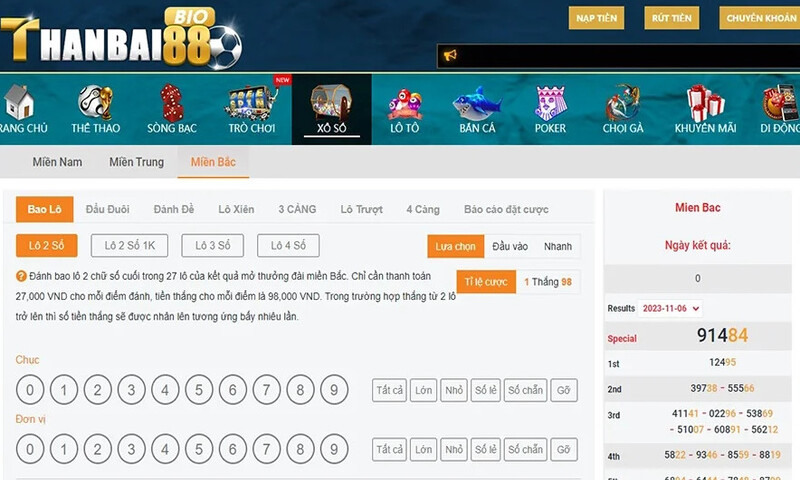 Xổ số Thanbai88