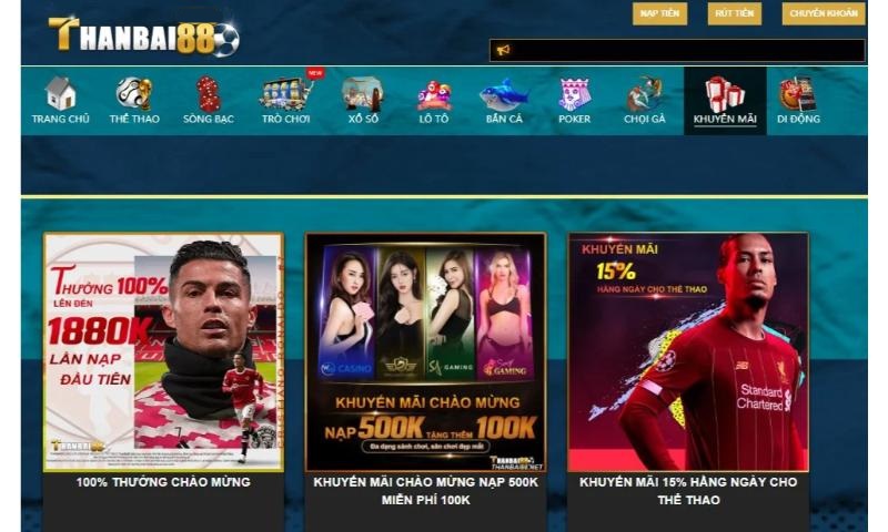 App thanbai88 cung cấp đầy đủ trò chơi phong phú.
